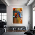 Yalıçapkını Cam Tablo – Beyaz Çerçeveli Cam Tablo
