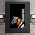 Üzgün Zebra Cam Tablo – Cam Tablo