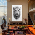 Aslan Portre  Cam Tablo – Cam Tablo