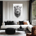 Aslan Portre  Cam Tablo – Cam Tablo
