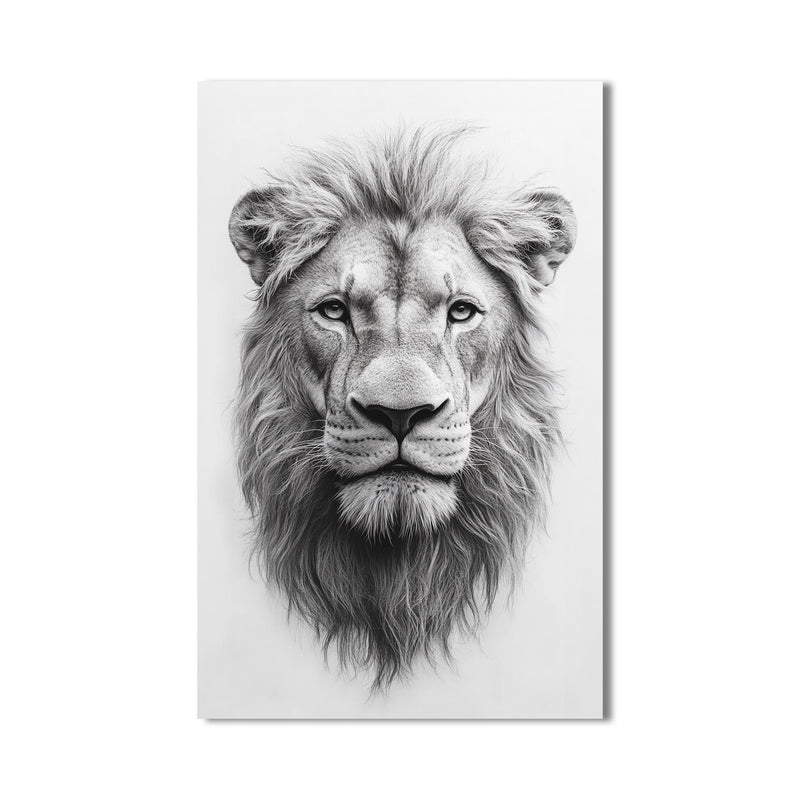 Aslan Portre  Cam Tablo – Cam Tablo
