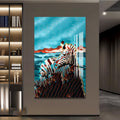 Sulu Boya Zebra Cam Tablo – Cam Tablo