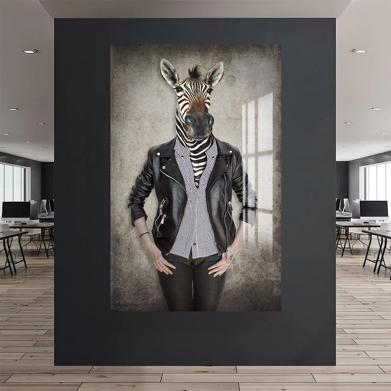 Zebra Kafa Cam Tablo – Cam Tablo