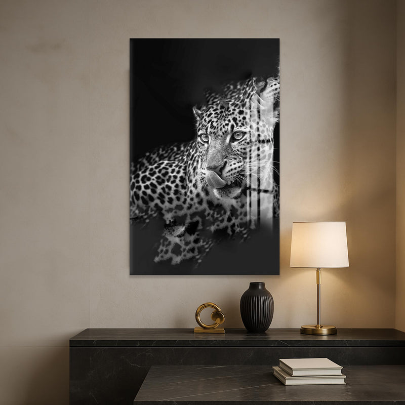 İştahlı Leopar Cam Tablo – Cam Tablo