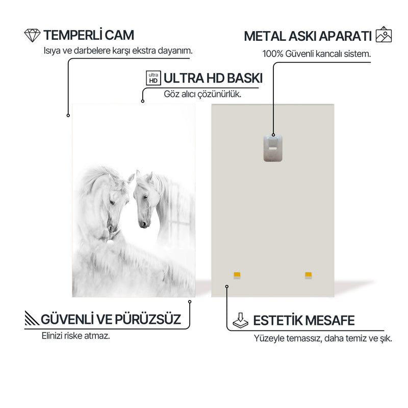 Atların Hüznü Cam Tablo – Cam Tablo