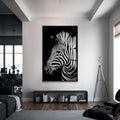 Grevy Zebrası Cam Tablo – Siyah Çerçeveli Cam Tablo