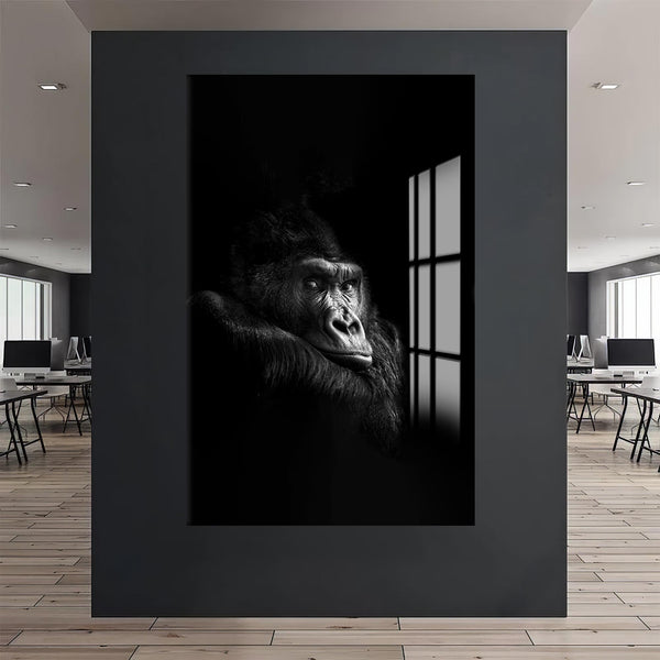Pongo Orangutanı Cam Tablo