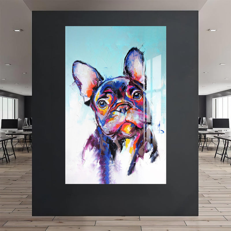 Fransız Buldog Cam Tablo – Cam Tablo