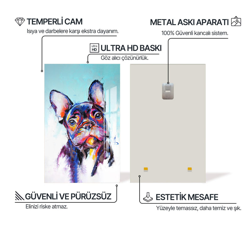 Fransız Buldog Cam Tablo – Cam Tablo
