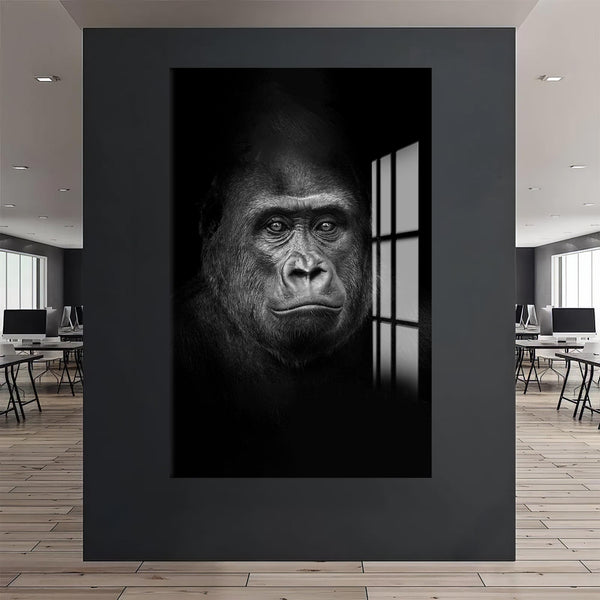 Borneo Orangutanı Cam Tablo