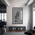 Zebra Cam Tablo – Siyah Çerçeveli Cam Tablo
