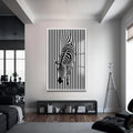 Zebra Cam Tablo – Beyaz Çerçeveli Cam Tablo
