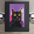 Kara Kedi Cam Tablo – Cam Tablo