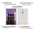 Kara Kedi Cam Tablo – Cam Tablo