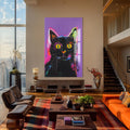 Kara Kedi Cam Tablo – Cam Tablo