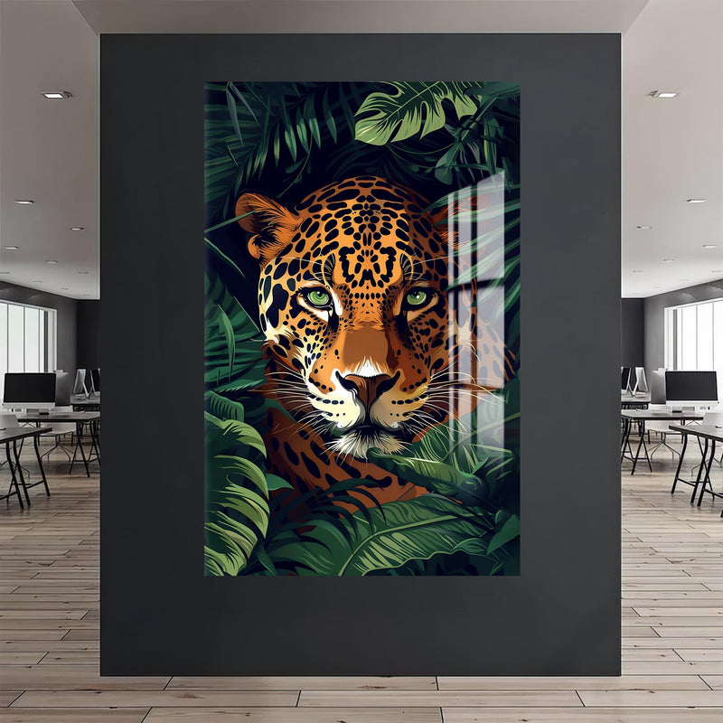 Vahşi Jaguar Cam Tablo – Cam Tablo