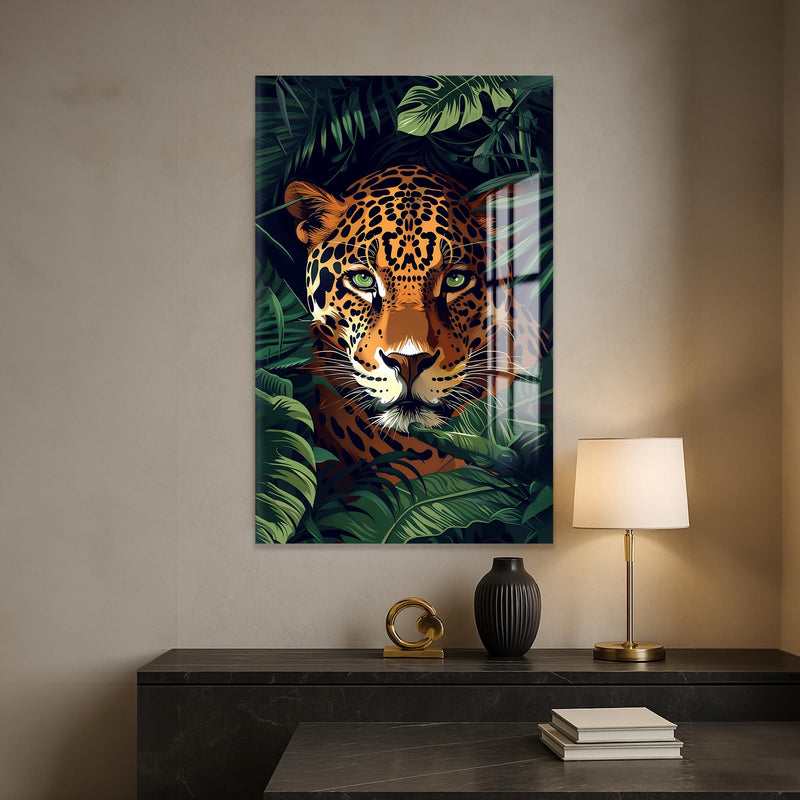 Vahşi Jaguar Cam Tablo – Cam Tablo