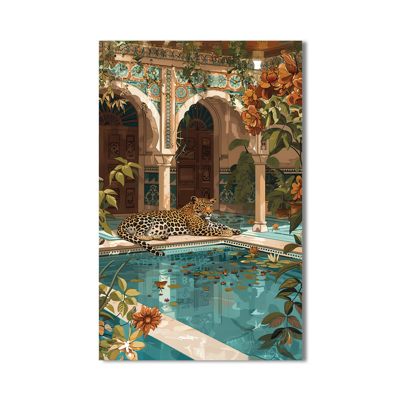 Sarayda Leopar Cam Tablo – Cam Tablo