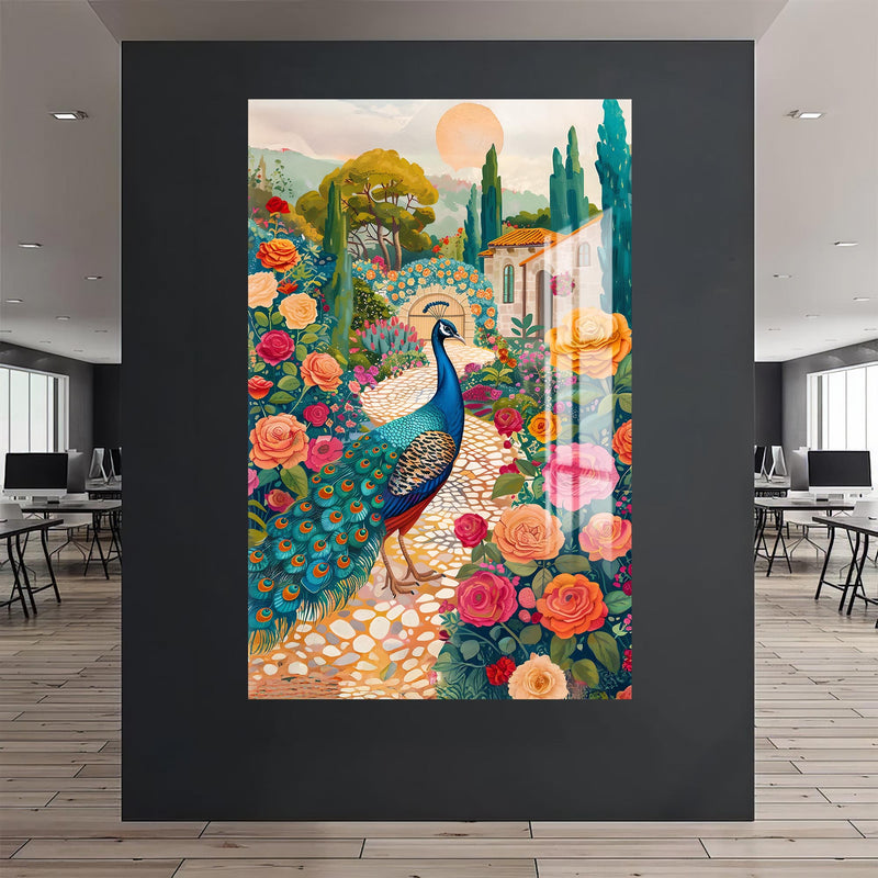 Tavus Kuşu Cam Tablo – Cam Tablo