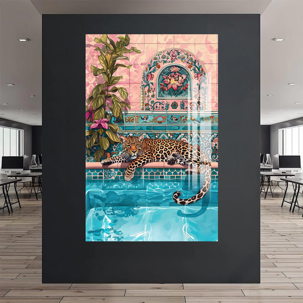 Hamamda Leopar Cam Tablo
