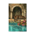 Uyuyan Leopar Cam Tablo – Cam Tablo