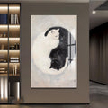 Yin Yang Kedi Cam Tablo – Cam Tablo