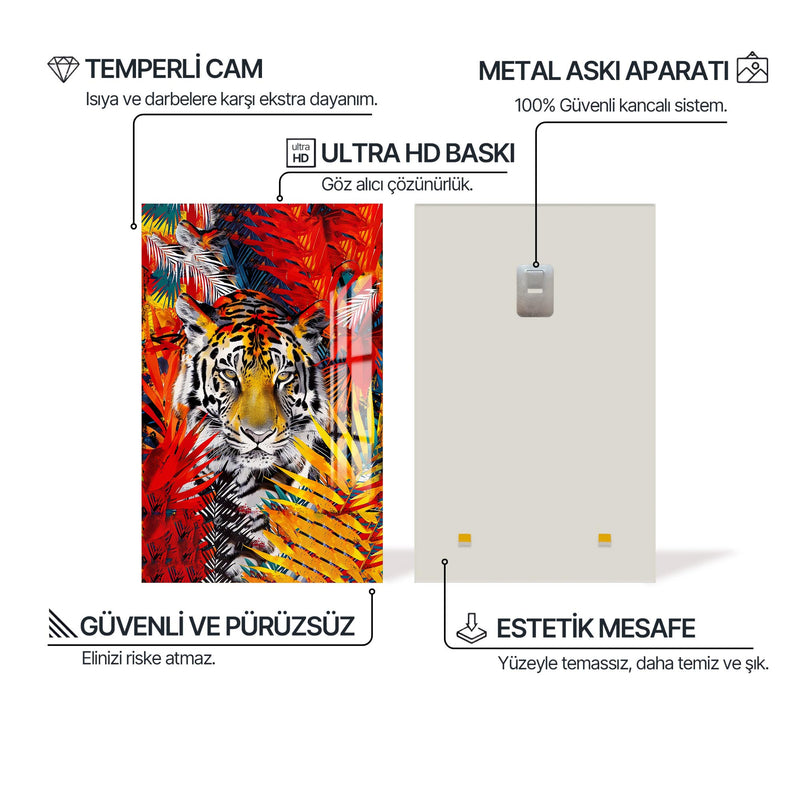 Pusuda Kaplan Cam Tablo – Cam Tablo