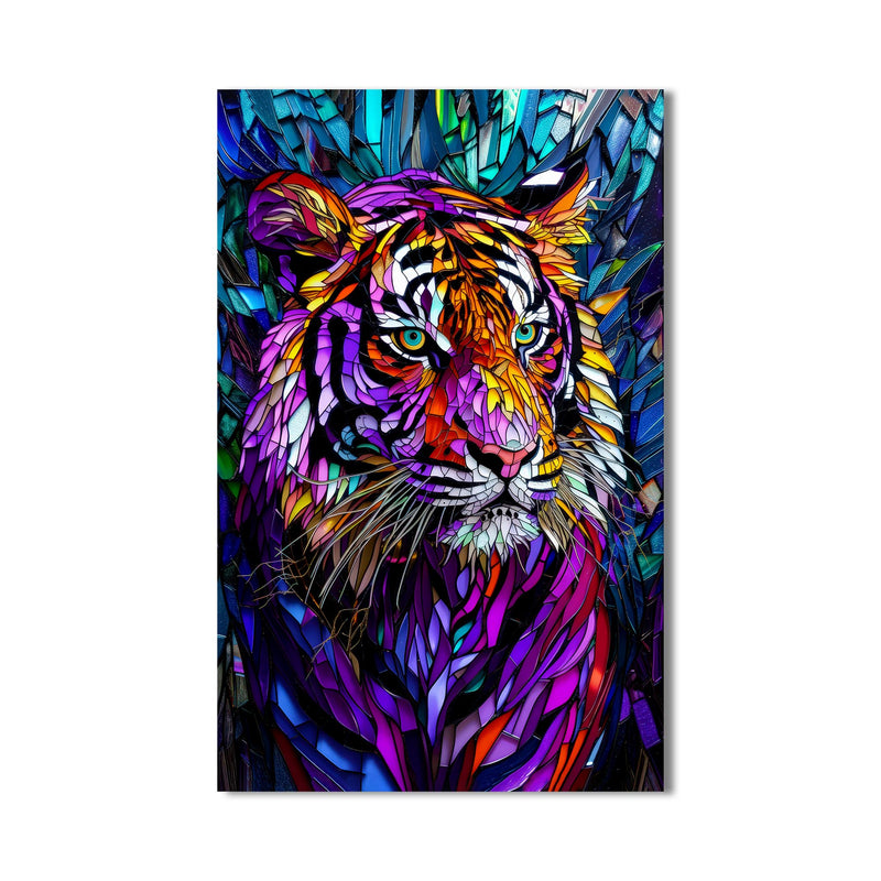 Rengarenk Aslan Cam Tablo – Cam Tablo
