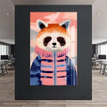 Montlu Kızıl Panda Cam Tablo – Cam Tablo
