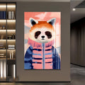 Montlu Kızıl Panda Cam Tablo – Cam Tablo