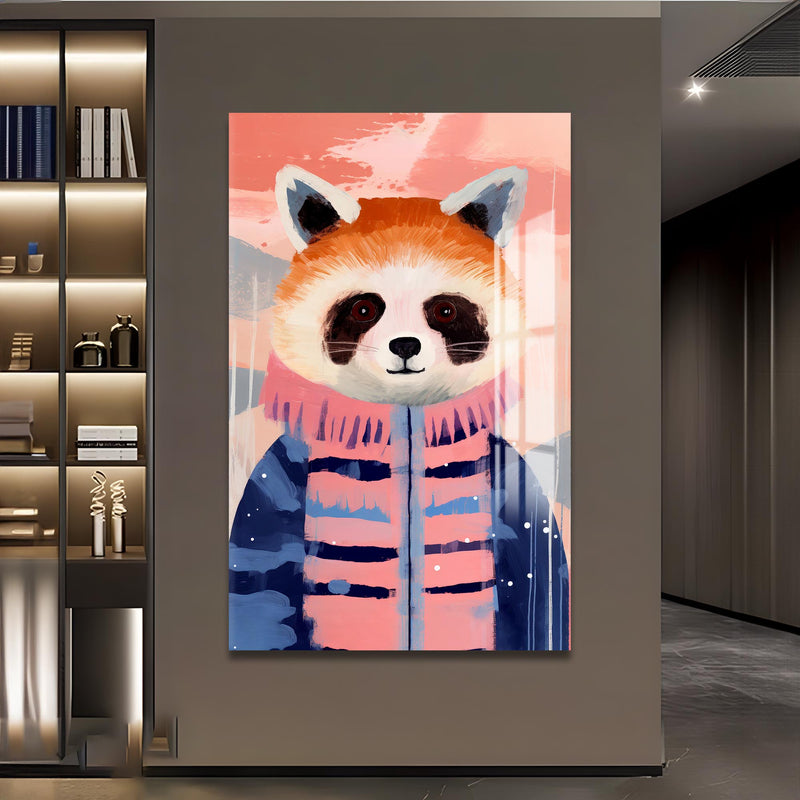 Montlu Kızıl Panda Cam Tablo – Cam Tablo