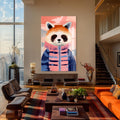 Montlu Kızıl Panda Cam Tablo – Cam Tablo