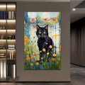 Gölde Kara Kedi Cam Tablo – Cam Tablo