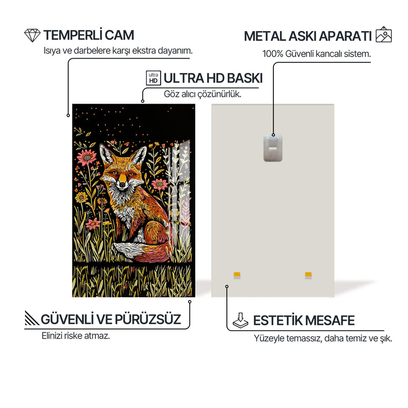 Kızıl Tilki Cam Tablo – Cam Tablo