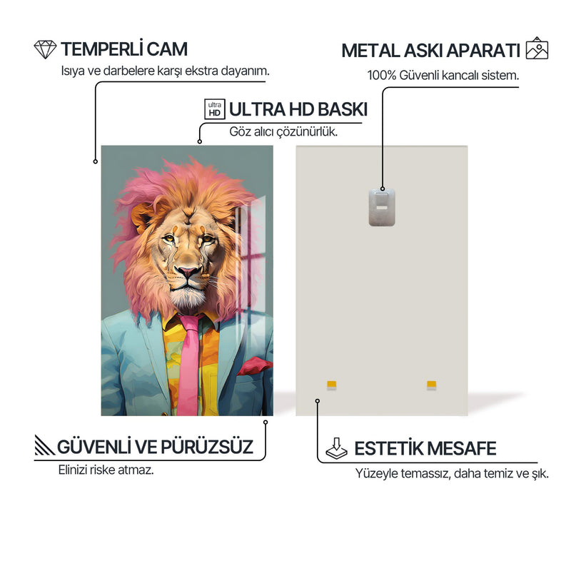 Aslan Patron Cam Tablo – Cam Tablo