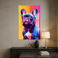 Rengarenk Fransız Buldog Cam Tablo – Cam Tablo
