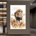 Tetikte Aslan Cam Tablo – Cam Tablo