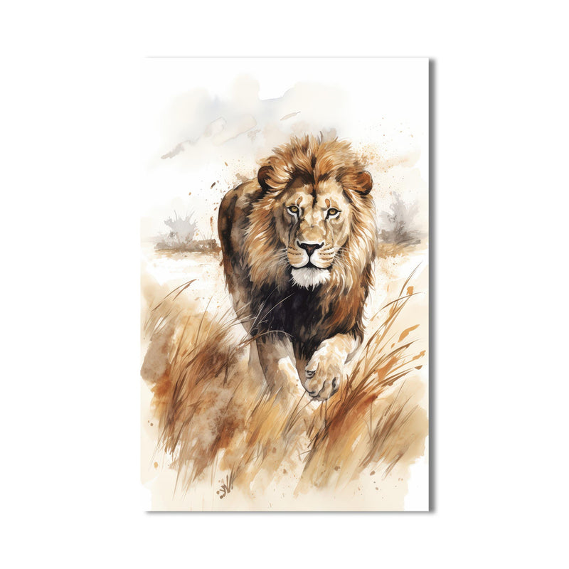 Tetikte Aslan Cam Tablo – Cam Tablo