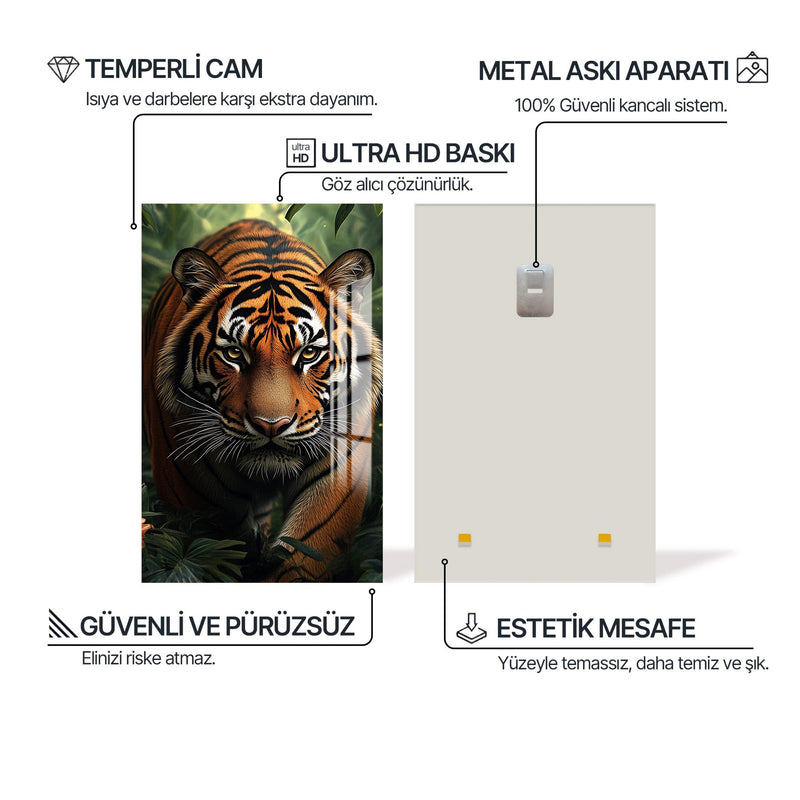 Pusuda Kaplan Cam Tablo – Cam Tablo