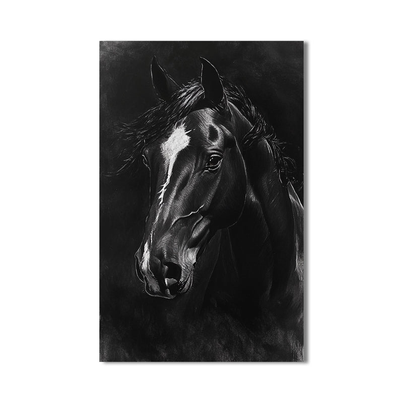 Friesian Atı Cam Tablo – Cam Tablo
