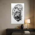 Kızgın Aslan Cam Tablo – Cam Tablo