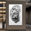 Kızgın Aslan Cam Tablo – Cam Tablo