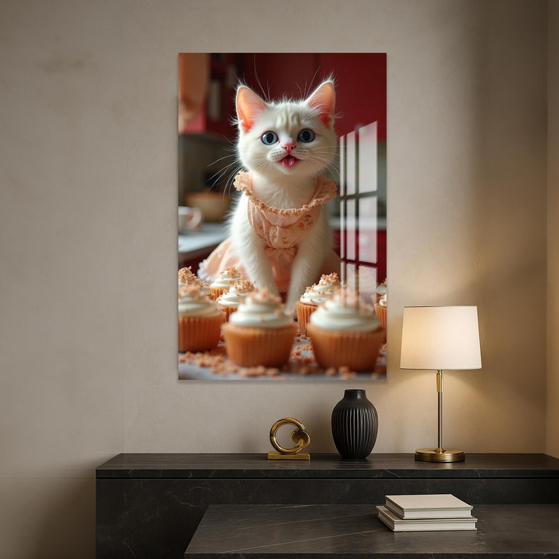 Aşçı Kedi Cam Tablo – Cam Tablo