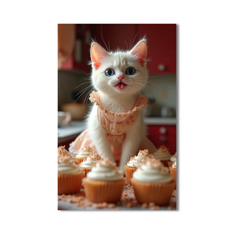 Aşçı Kedi Cam Tablo – Cam Tablo