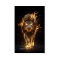 Yanan Aslan Cam Tablo – Cam Tablo
