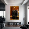 Atatürk Cam Tablo – Altın Çerçeveli Cam Tablo