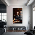 Atatürk Cam Tablo – Beyaz Çerçeveli Cam Tablo