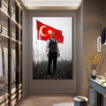 Atatürk Türk Bayraklı Cam Tablo – Cam Tablo