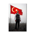 Atatürk Türk Bayraklı Cam Tablo – Cam Tablo
