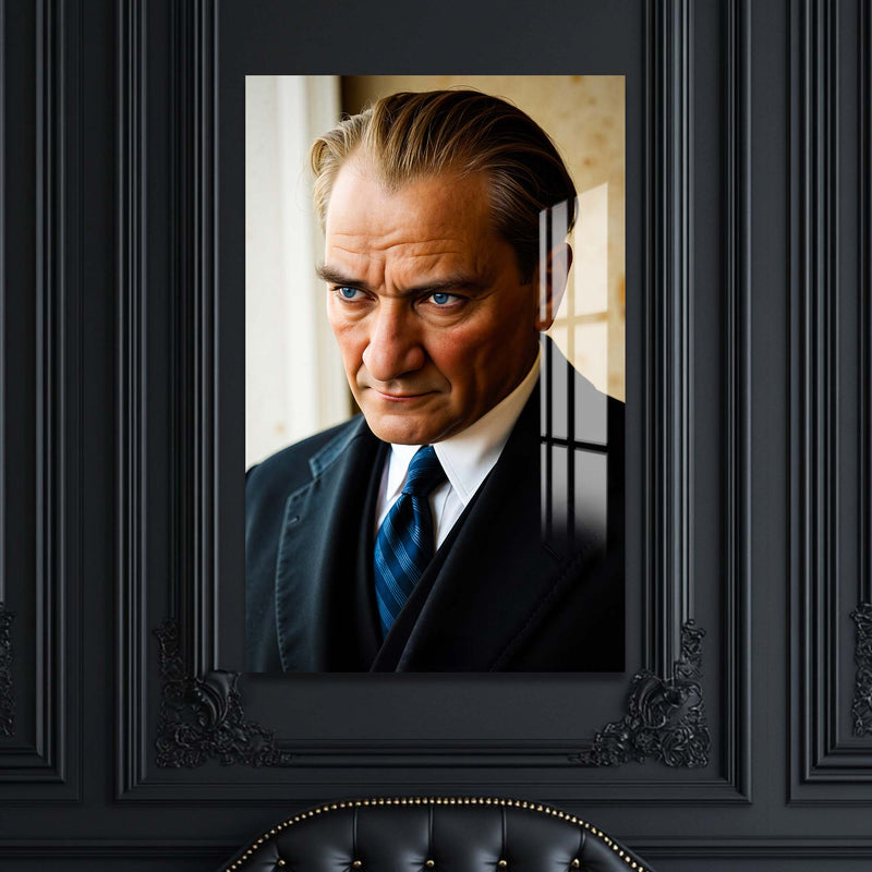 Atatürk Portresi Cam Tablo – Cam Tablo